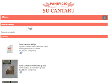 Tablet Screenshot of panificiosucantaru.it